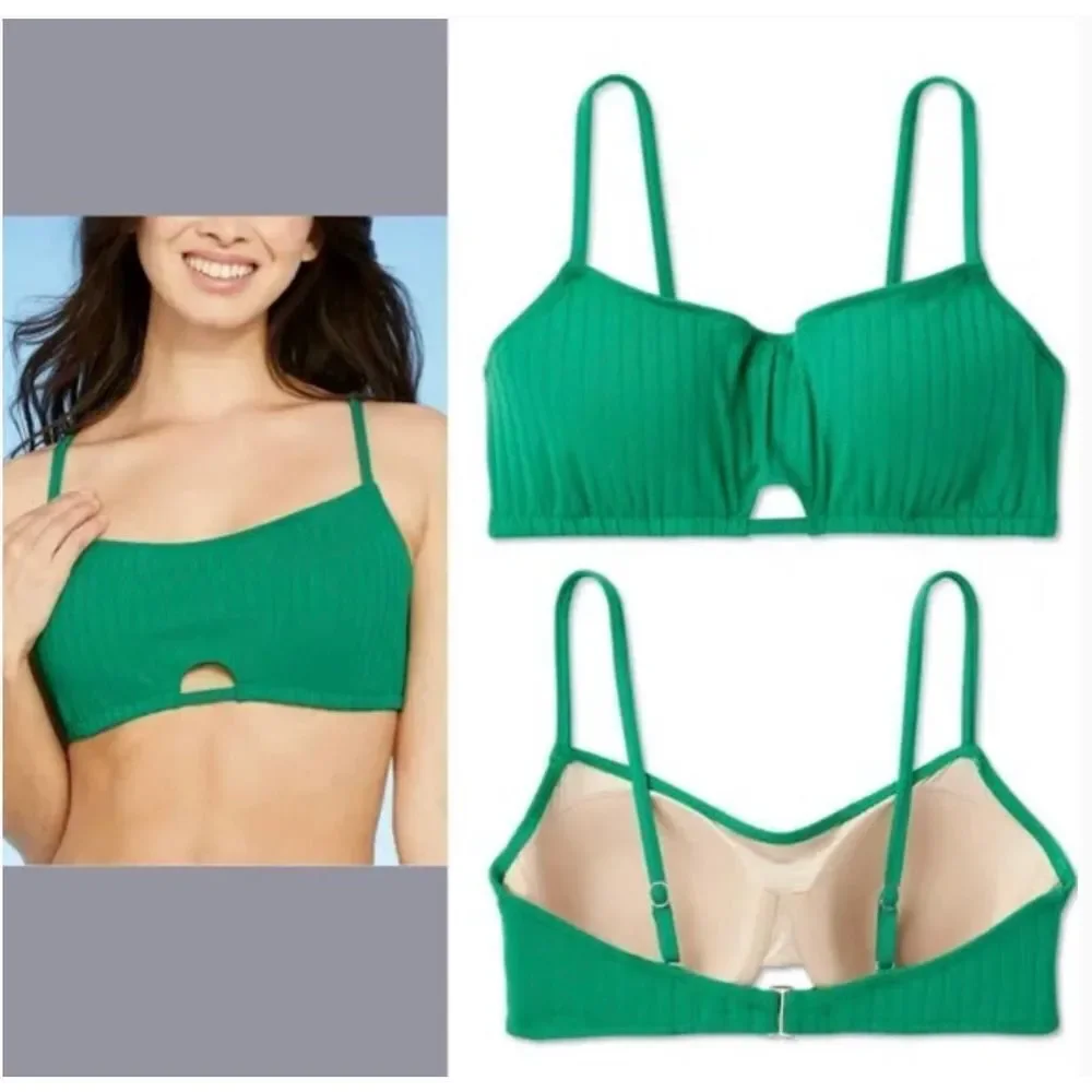 Shade & Shore NWT size 38D bralette bikini top underwire